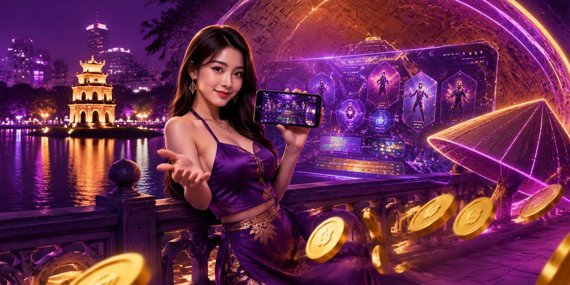 Người hâm mộ esports Hà Nội đặt kèo LMHT qua điện thoại với nón lá truyền thống