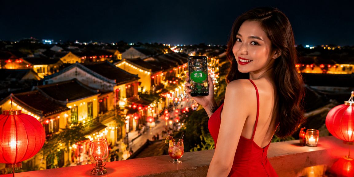 Đêm hội đèn lồng Hội An lung linh bên cạnh màn hình cá cược trực tuyến sôi động