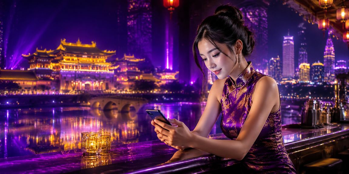 Không gian cá cược thể thao neon về đêm tại Huế với màn hình hiển thị tỷ lệ kèo