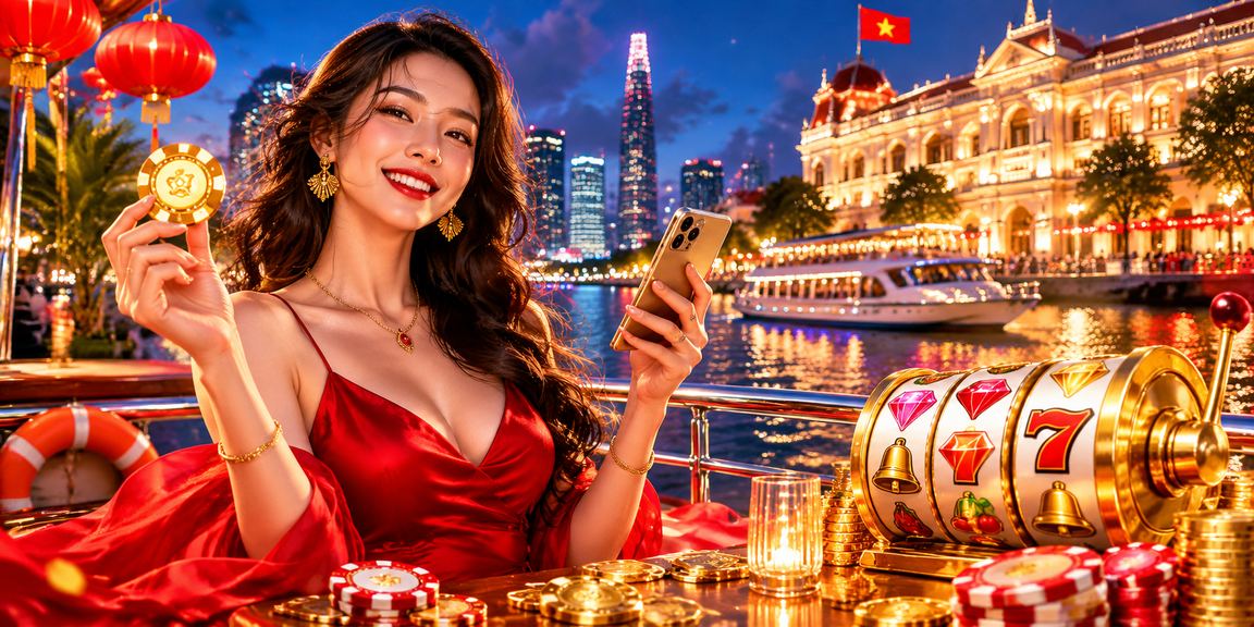 Khung cảnh cá cược casino trực tuyến tại Việt Nam với giao diện hiện đại nhiều màn hình