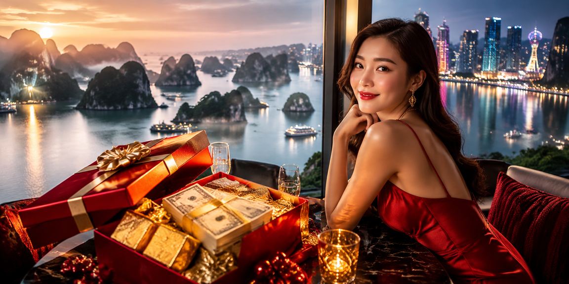 Không gian cá cược trực tuyến hiện đại tại Việt Nam với giao diện kỹ thuật số sống động và ánh đèn neon